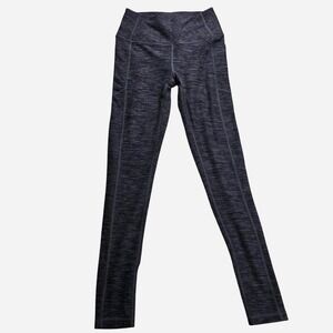 Victorias Secret Space Dye High Rise Leggings Charcoal Grey Heathered Pockets 4